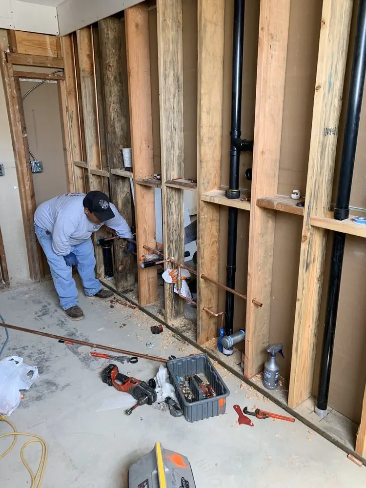 Commercial rough-in plumbing for Water Heater Replacement in Goodmans Crossing